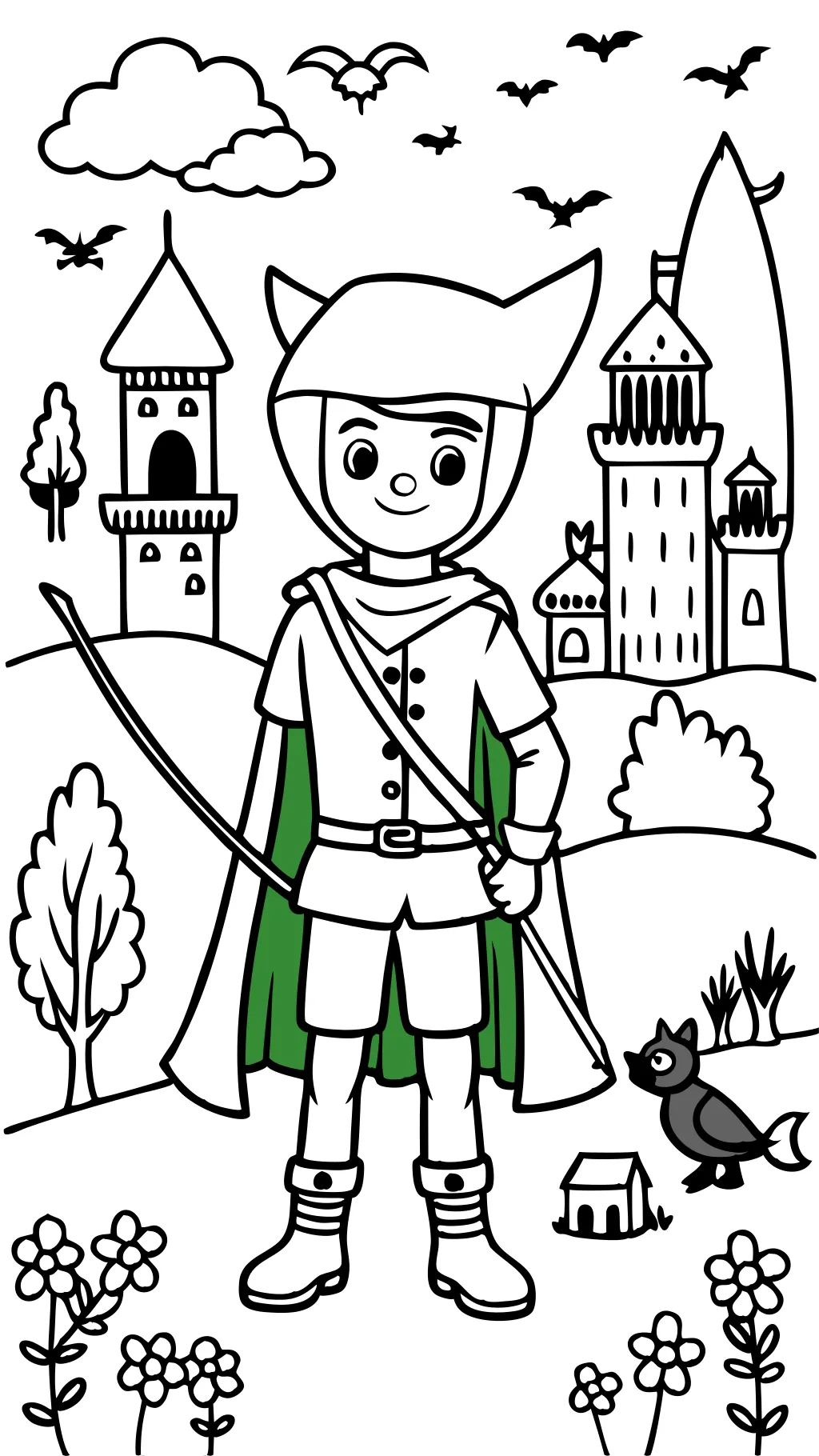 coloriages de robin hood